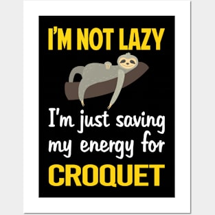 Funny Lazy Croquet Posters and Art